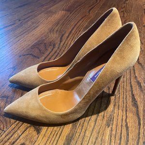 Ralph Lauren Collection Tan Suede Heels